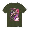 Boys Girls Round Neck Casual Printed Short-sleeved T-shirt Top