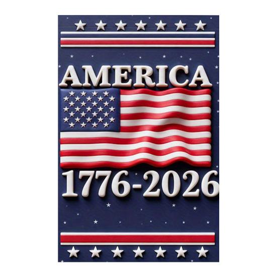 250th Anniversary America Garden Flag 250 Years of Freedom Patriotic Banner 4th of July Yard Sign for Independence Day Memorial Day Gift