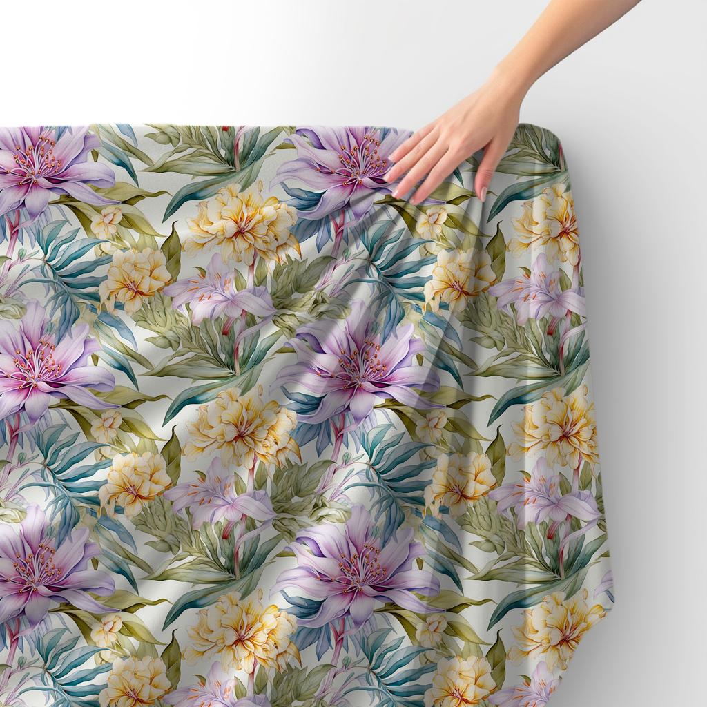 Royal Velvet Fabric Polyester For Sewing - Motif Flowers - Rdx2805