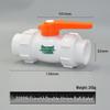 PPR Double Union Steel Core Ball Shut-Off Valve, 20 1/2" - 25 3/4" Water Pipe Fittings & Connectors
