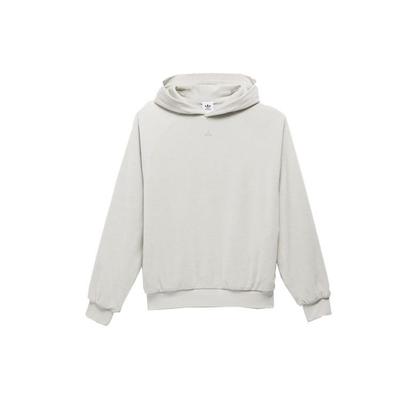 adidas Originals Trefoil Chapter 02 Kapuzenpullover Vintage Sport Langarm-Hoodie Unisex Oberteile Metallic-Grau IA3456