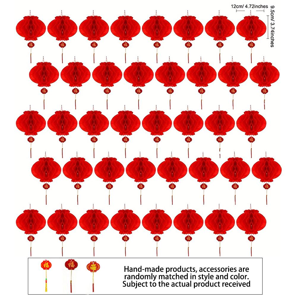 

Chinese Red Paper Lantern, Paper Lantern, Party Hanging Lanterns Chinese New Year, Spring Festival, Wedding And Restaurant Decor