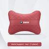 LLIT4 Car Seat Neck Pillow Leather Memory Cotton Headrest For BMW F30 F10 E90 F20 E46 E60 E70 E39 Car Interior Head Support Keychain