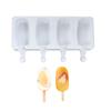 Oval Ice Cream Silicone Mold DIY Cheese Stick Popsicle Ice Cream Baking Cake Tool