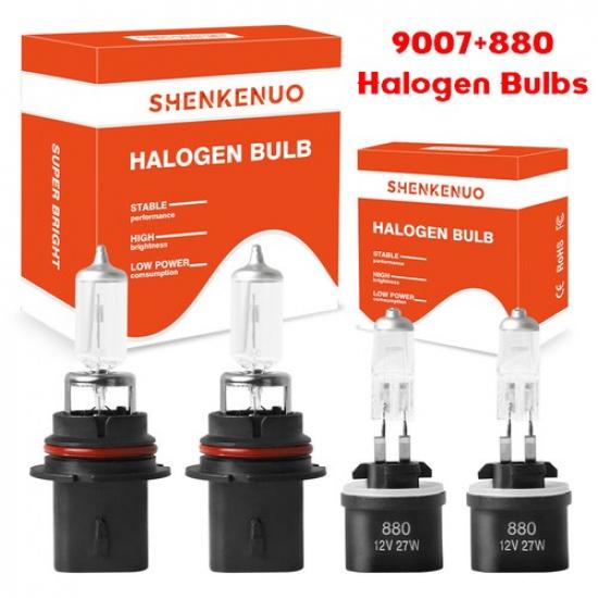 9007 Headlight+880 Fog Light Halogen Bulbs For Lincoln Navigator 2000 2001 2002