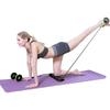 Resistance Bands Ab Roller Double Roller Waist Slimming Device Abdominal Wheel  Gym Equipment