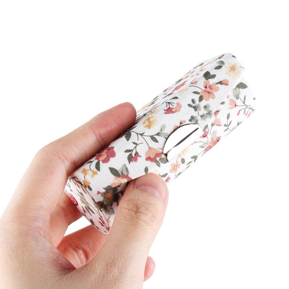 Draagbare Lippenstift Case Retro Geborduurde Bloem Designs Lipgloss Doosje Met Spiegel Lippenstift Verpakking Doos Vrouwen Sieraden Houder