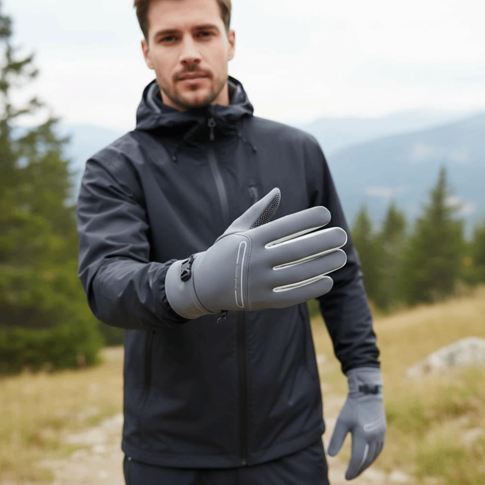 Full Finger Cycling Gloves Solid Color Sports Mittens Fashion Winter Warm Gloves  Women