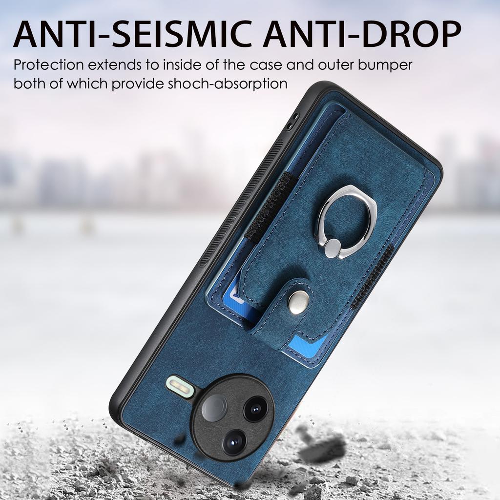 For Xiaomi Poco F7 Pro 5G/Xiaomi Redmi K80 5G Phone Case Leather Back Cover with Card Slots Kickstand
