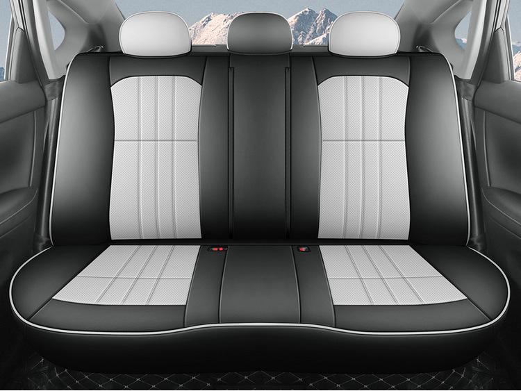 Classic Sylphy Leather Car Seat Cushion - Full Coverage All-Season Universal Cover