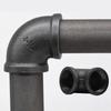 New Black Pipe Fittings Elbow Malleable Iron Plumbing Pipe Joint Threaded 1/2'' 3/4'' 1'' Pipe Accessories