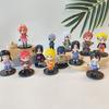 12pcs Naruto Shippuden Anime Action Figures Set Hinata Sasuke Itachi Kakashi Gaara Q Version PVC Toys for Kids Christmas Gifts