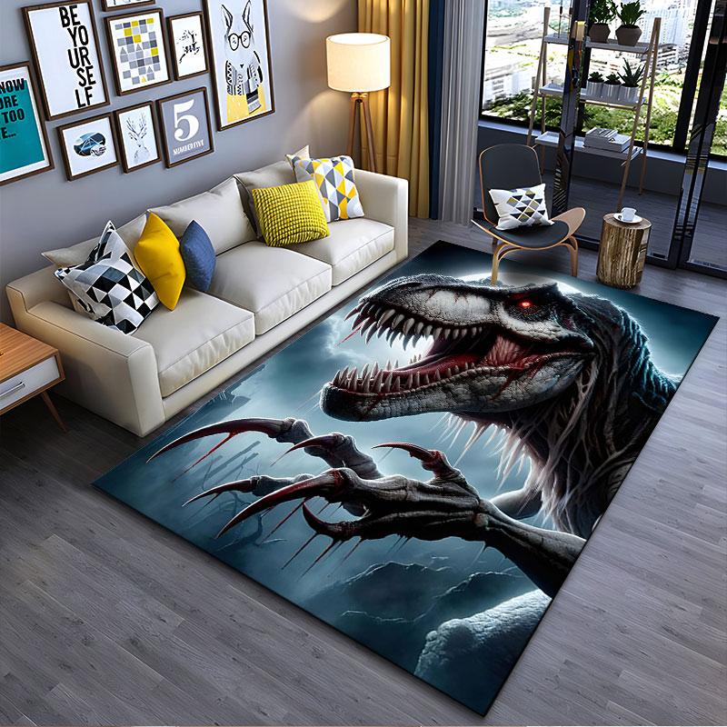 "Dinosaur Moonlight Horror Carpet" suitable as a non-slip mat for the living room or bedroom sofa