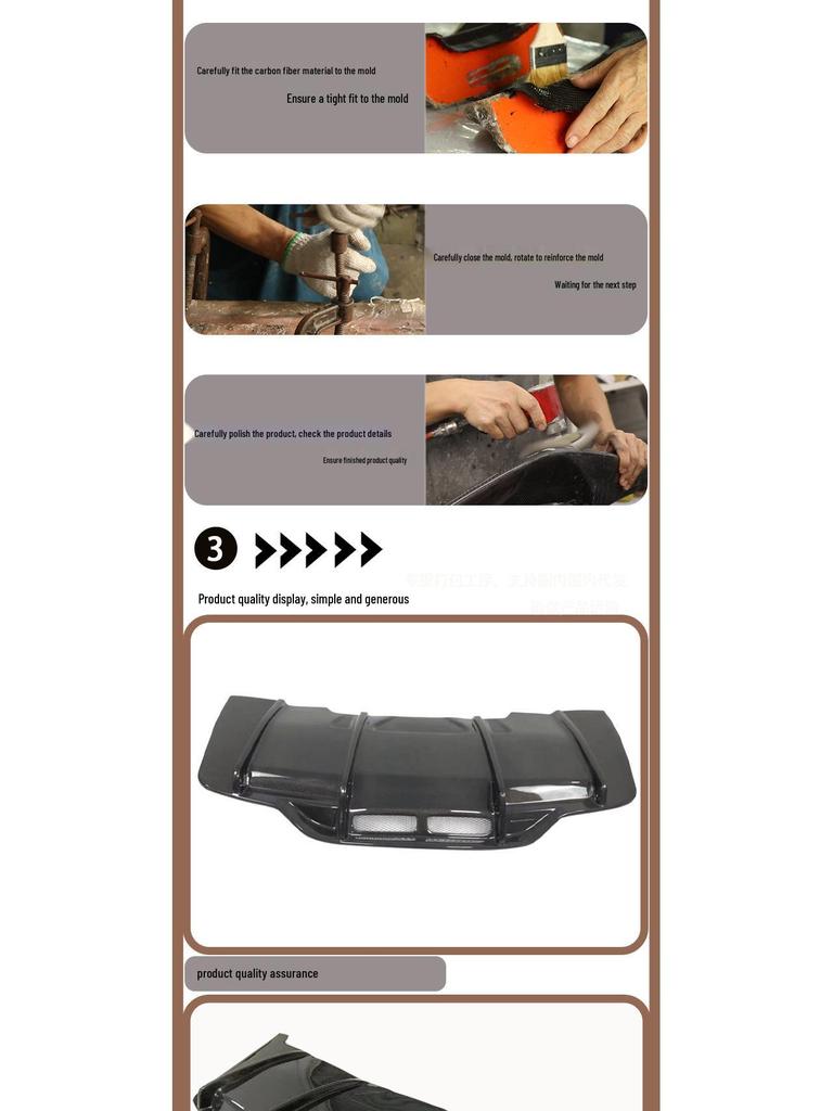 PSM Style Carbon Fiber Rear Spoiler for Mercedes-Benz W205 C63 (2015-2021)