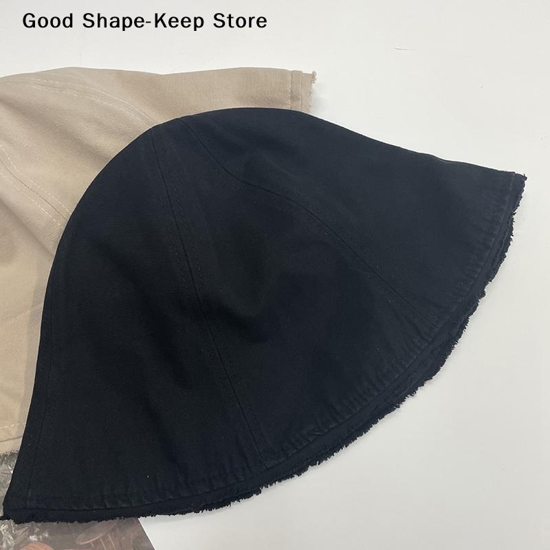 Simple Trend Hexagonal Bucket Hat Men's And Women's Casual Sunshade And Windproof Warm Fisherman's Hat