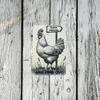 Vintage Metal Poster Farmhouse Chicken Kitchen Wall Decor
