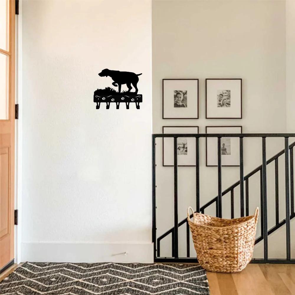 1 шт. Немецкая короткошерстная собака-пойнтер - 6 крючки для ключей и держатель — фото 4