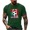 Men's Basic Crew Neck Short Sleeve T Shirt Loose Fit Casual Summer Top Soccer Themed Graphic Print Comfortable Daily Wear