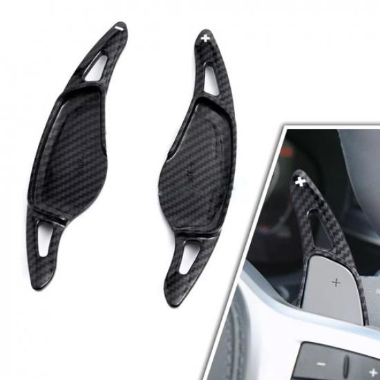 For BMW Steering Wheel Paddle Shifter Shift Extension Accessories Carbon Fiber