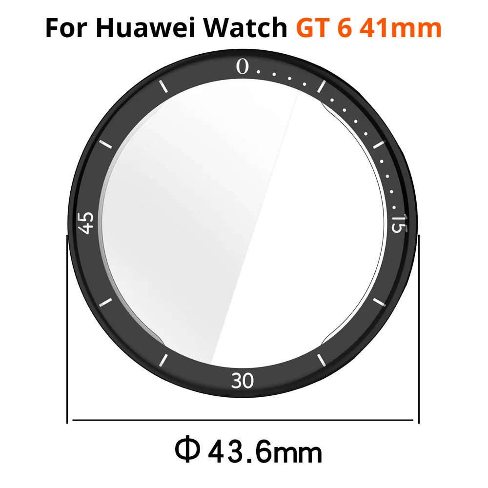 TPU Scale of Time Case for Huawei Watch GT6 41mm Screen Protector Smart Watch Case For Huawei Watch GT 6 41mm Cover Accessories