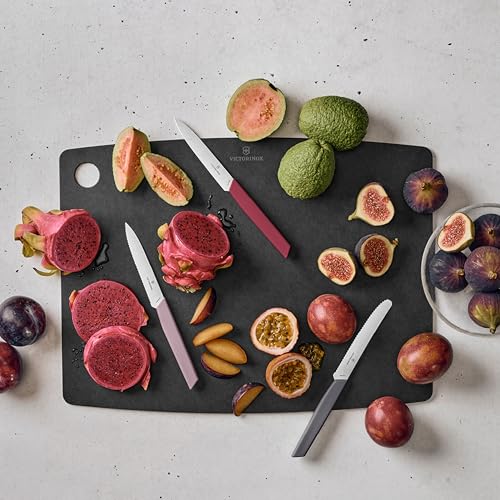 VICTORINOX Epicurean Kitchen Series Small Cutting Board, Dishwasher Safe, Heat Resistant, Camping, Made in the USA, Black, 7.4120.3