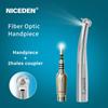 Niceden Dental High Speed Handpiece MINI Head Fiber Optic Air Turbine Handpiece 9000L For Kavo Coupling Dentistry Super Powerful Tools