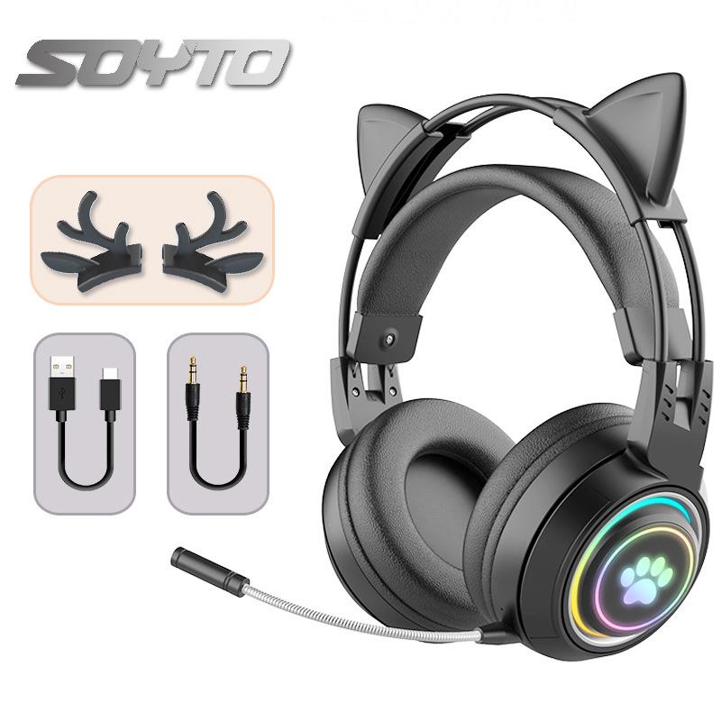Wireless Bluetooth Gaming Headset with Headband for Mobile and Computer E-Sports