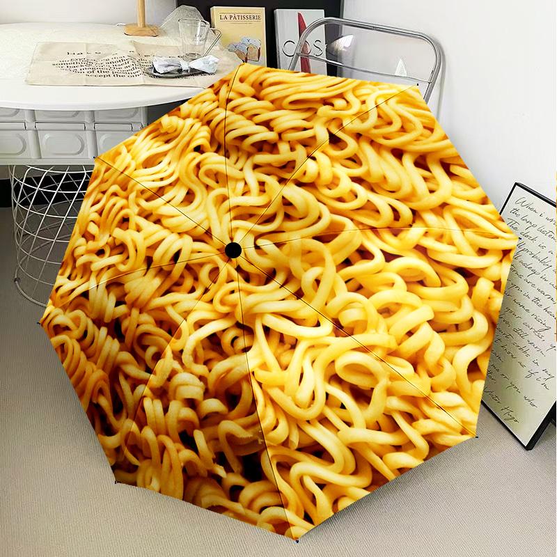 Egg Yolk Delight Umbrella Folding Umbrella, Automatic Umbrella 8-Frame for Travel, Camping Use Gift for Halloween Christmas
