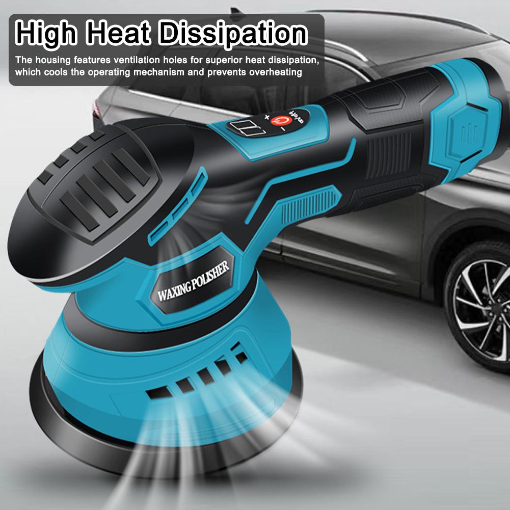 Cordless Car Polisher Electric Auto Polishing Machine Multifunctional Home Cleaning Metal Waxing Wood Sanding Rust