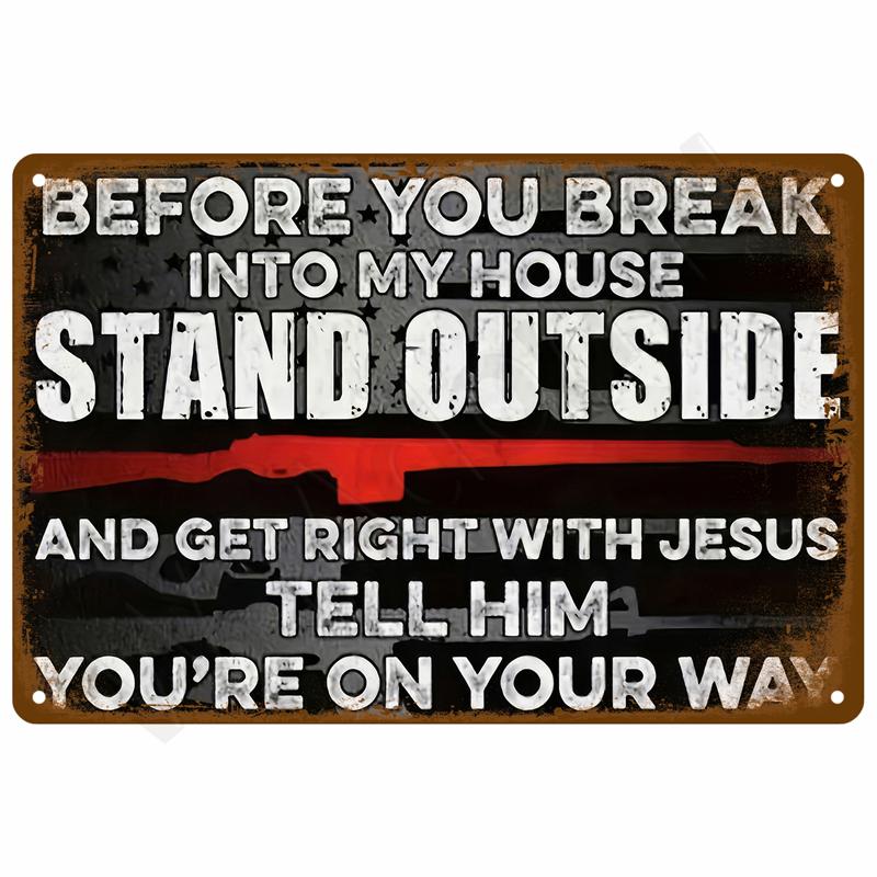 Do NOT ENTER WIFI Notice Warning Signs Metal Tin Sign Plates Bar Garden Wall Decor Crafts Decorative Tinplate Poster Plaques