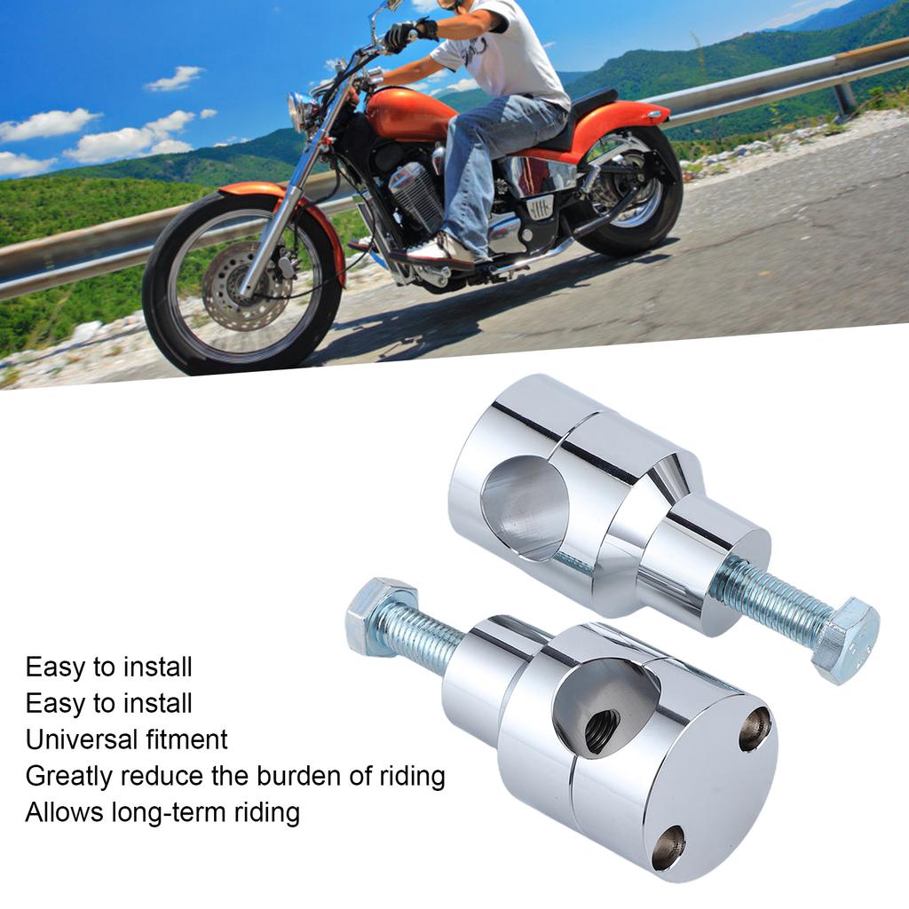 Universal Circular Handlebar Riser Bracket Mount Clamp Motorcycle Parts 25mm/1.0inChrome Plating 25mm