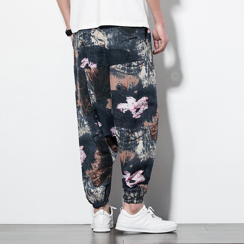 Pantaloni casual stampati Pantaloni larghi da uomo Con cavallo grande  pantaloni hip-hop alla moda con piedi acquista in modo economico —  spedizione gratuita, recensioni reali con foto — Joom