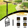 Plug Aeration Lawn Aerator Coring Tool, Manual Plug Core Aerators & Clean Tool, Yard Aeration Tools with 4 Hollow Slots 36.2” X 11.4”Size