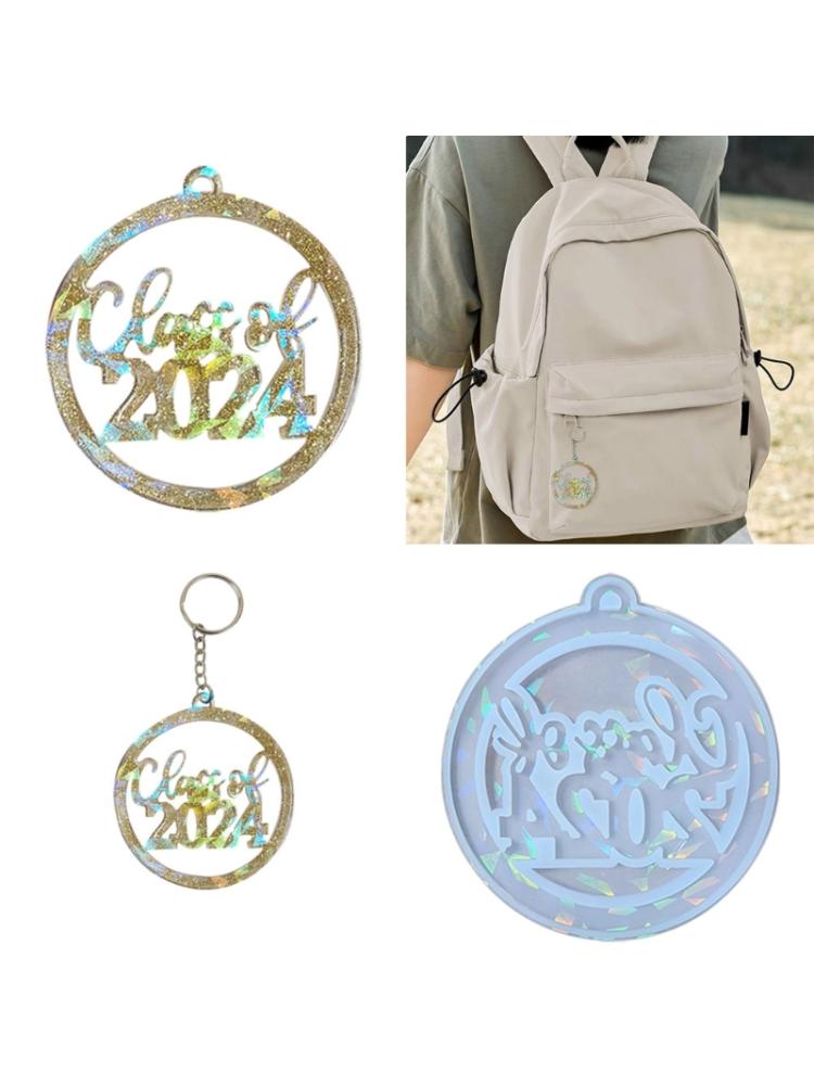 Convenient Moulds Portable 2024 Graduation Pendant Silicone Mould Graduation Souvenir Molds Silicone