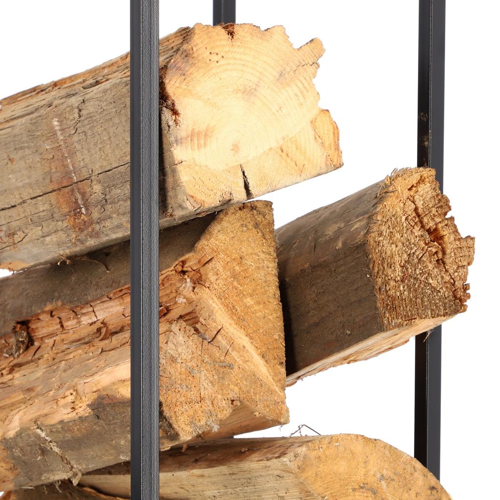 KADAX Firewood Rack Fuel Wood Metal Basket for Fireplace 80 Cm