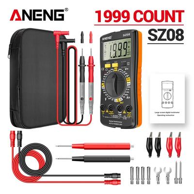 Ultra-thin Multimeters ANENG SZ08 Auto Voltmeter AC DC 220V Digital Storage Professional Meter Resistance Handhold Testers