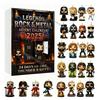Rock och Metal Adventskalender Jul Blind Box 2D Platt Akryl Ikonisk Musikkaraktär Är Lämplig Gåvor för Rock- och Metal-fans