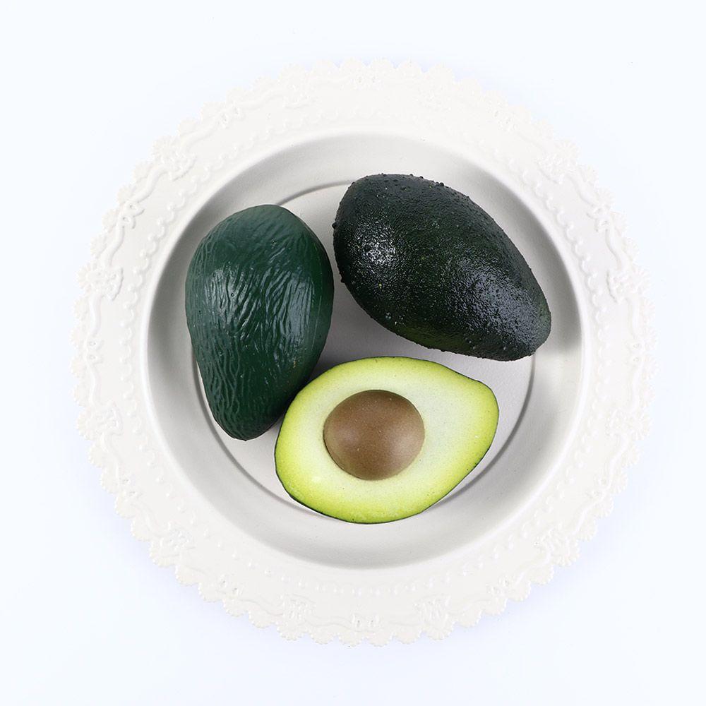 Lightweight Pranks Supplies Fake Fruit Lifelike Plastic Photography Props Table Decoration Party Ornaments Artificial Avocado