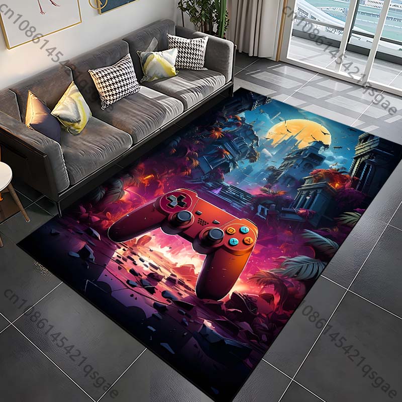 15 Sizes Modern Gamer Carpet Rug for Bed Room Living Room Bathroom Mat Creative Door Mat Cloakroom Home Decor Play Room Area Rug