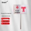 Anse Rui Stainless Steel Fire Warning Sign
