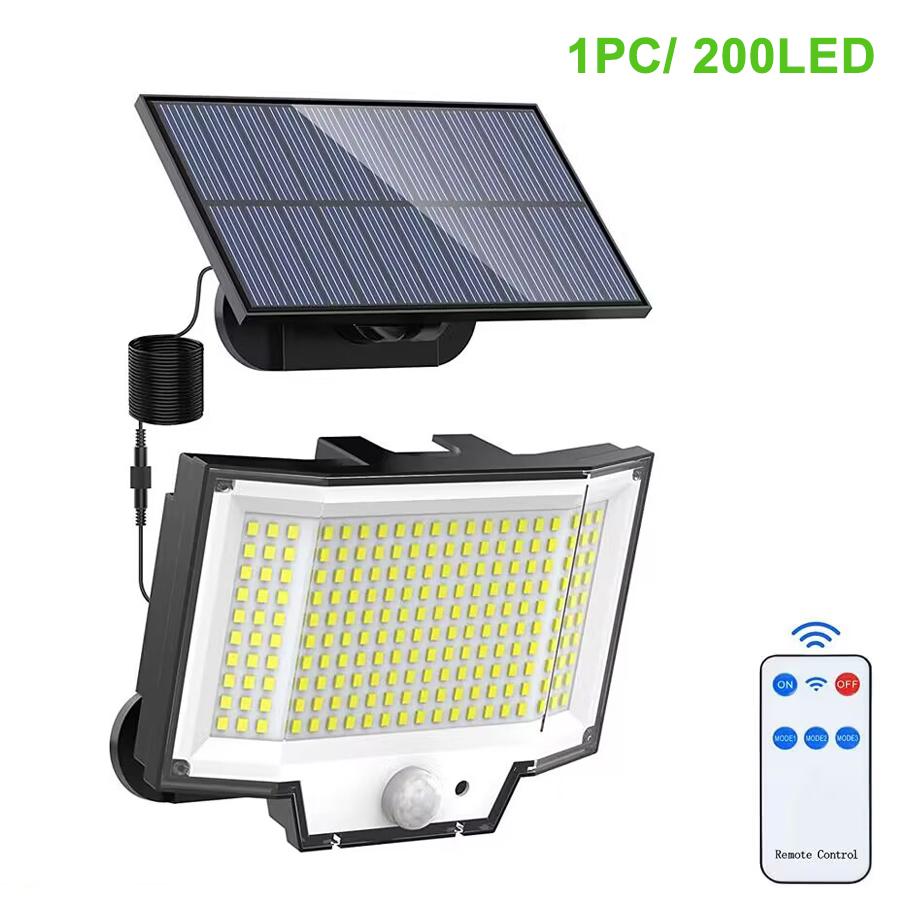 

200/238 LED Solar Outdoor Lights Motion Sensor Security Wall Lamp Waterproof Super Bright Solar Powered Street Light Yard