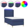 VidaXL Slat Bed Base with Mattress and LED, Upholstered Bed, Single Bed, Adult Bed for Interior Bedroom, 3139019