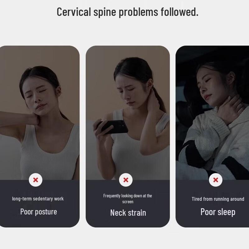 Aux Wireless Neck and Body Massager with Heat and Red Light