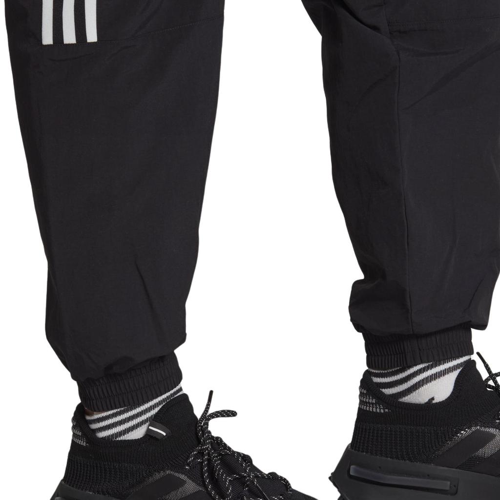Adidas Originals Trefoil Brand Logo Striped Print Jogger Pants Men Bottoms Black IA6355