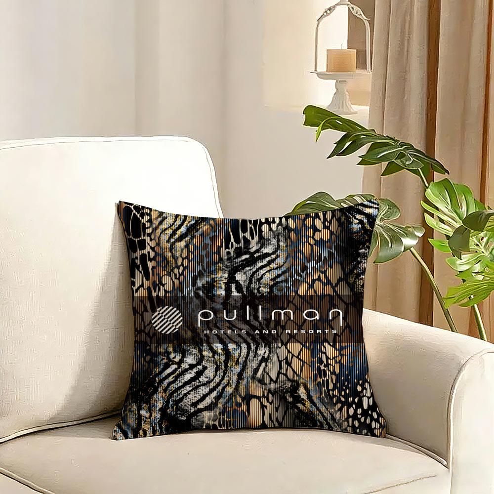 ppullman HHotelS Cushion Cover Reversible Plush Pillow Cover Soft Fluffy Home Decor for Sofa Bedroom