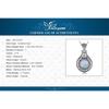 JewelryPalace Vintage 2.5ct Cabochon Created Opal 925 Silver Heart Love Statement Pendant Necklace Choker No Chain