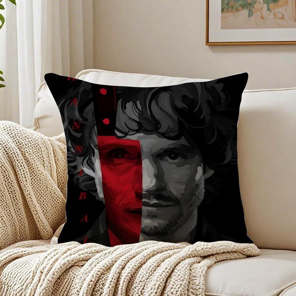 TV Thriller HHannibal Cushion Cover Pillowcase Antidustmite Living Room Sofa Decor Cushion Room