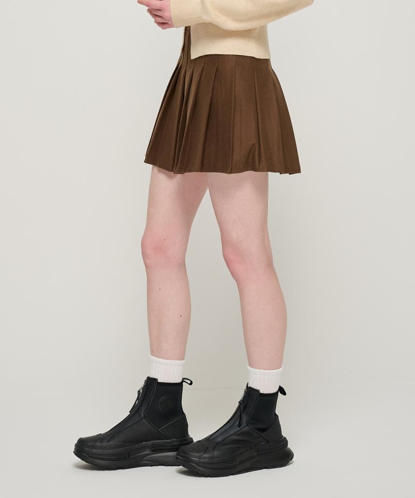 Road Road Women'S Daily Pleated Tennis Skirt (Brown)