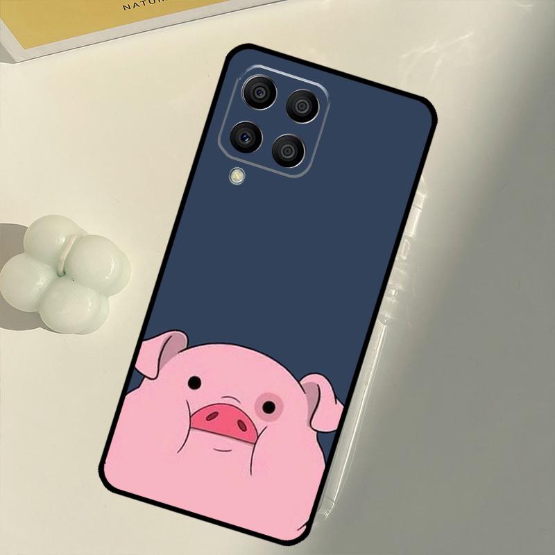 Cartoon Pig For Samsung Galaxy M33 M13 M14 M12 M32 M52 M31 M55 M15 M11 M21 M35 M53 M34 M54 M06 M16 Case
