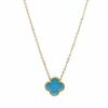 High-Quality Stainless Steel Four-Leaf Clover Necklace - Fashionable Light Luxury Women's Clavicle Chain, 15MM Charm